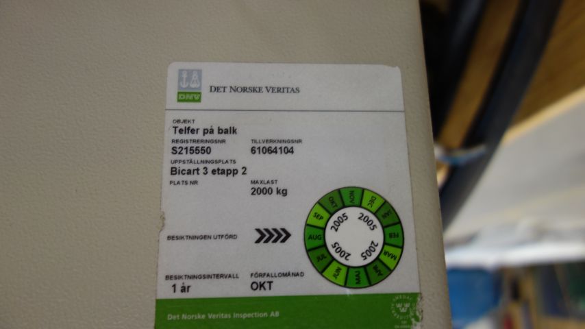 483798-8 Electric Telfer, Demag 2t