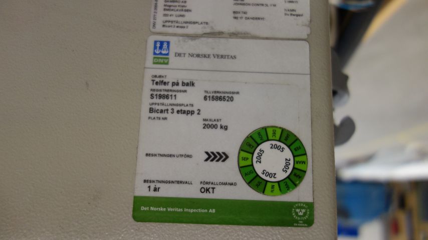 483798-9 Electric Telfer, Demag 2t