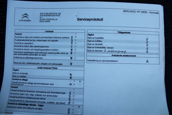 433605-30 Lemon Berlingo Family II 1.6i (110hk) 2007
