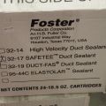 485407-3 Glues / sealants Foster Safetee Duct Sealant, about 848 tuber