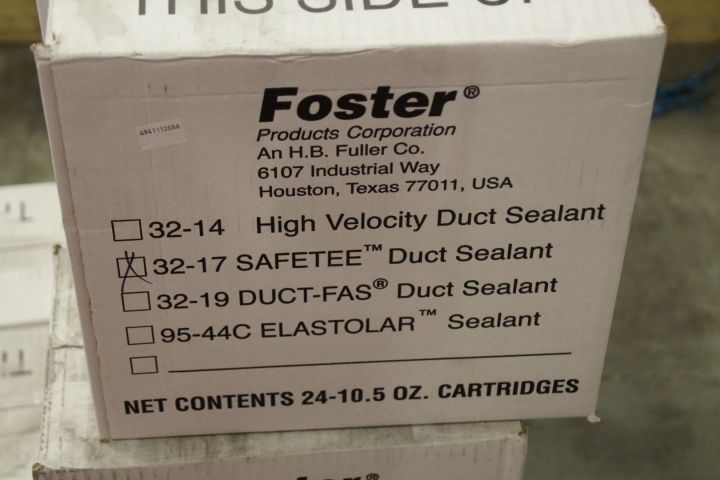 485407-3 Glues / sealants Foster Safetee Duct Sealant, about 848 tuber