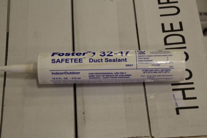 485407-4 Glues / sealants Foster Safetee Duct Sealant, about 848 tuber
