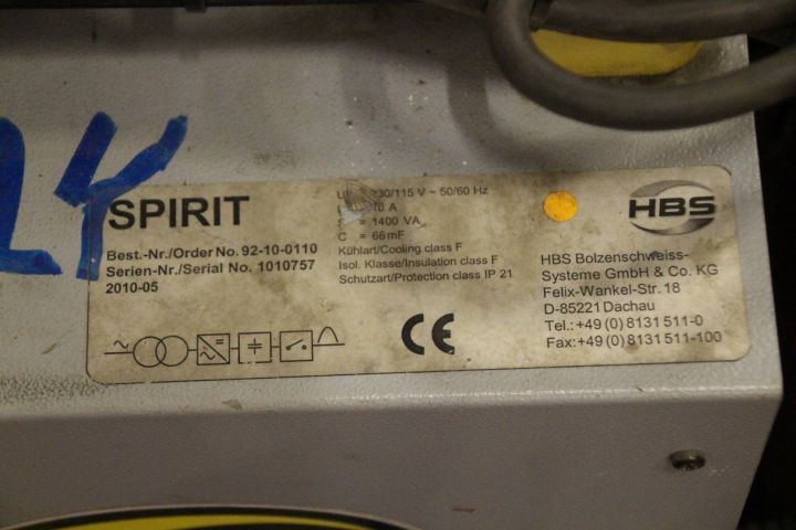 485409-2 Bultsvetsar, Spirit HBS Insulation Welder with Insulation Spikes