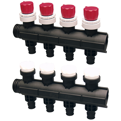 487618-1 Distributor for underfloor heating Uponor Vario Plus Q & E LS 4x 20x2.0 (2 pcs)