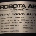487775-2 Water pump, Robota AB, DPV 160/6 AUT