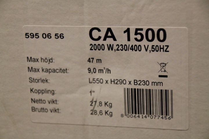 487848-2 Cast iron pump Altech, 2 pcs