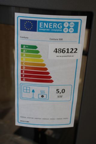 486122-3 Woodburning stove Contura 556, gray, new demoex