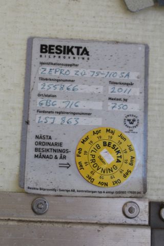 486210-62 Mercedes Sprinter 316 NGT Pickup / Chassis, Rear lift, (164330 km)