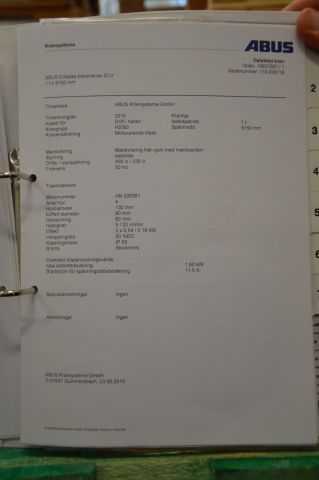 488900-13 Abus travers system 1000 kg