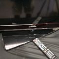 488784-3 40 inch Samsung TV and 27 inch samsung data screen