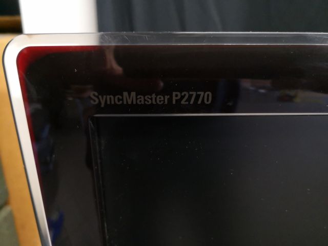 488784-10 40 inch Samsung TV and 27 inch samsung data screen