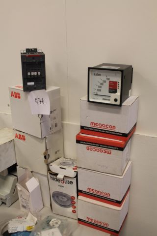 488976-3 Lot of electrical accessories Schneider, ABB, MJK, Megacon etc.
