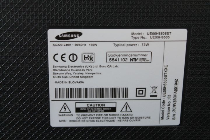 489069-5 Samsung 55 "Full HD 3D Smart TV