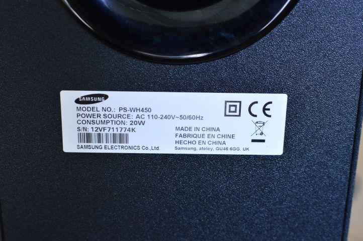 490856-10 Samsung HW-H450 soundbar with wireless subwoofer