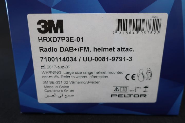 490953-4 Hearing protection 3M Radio DAB +