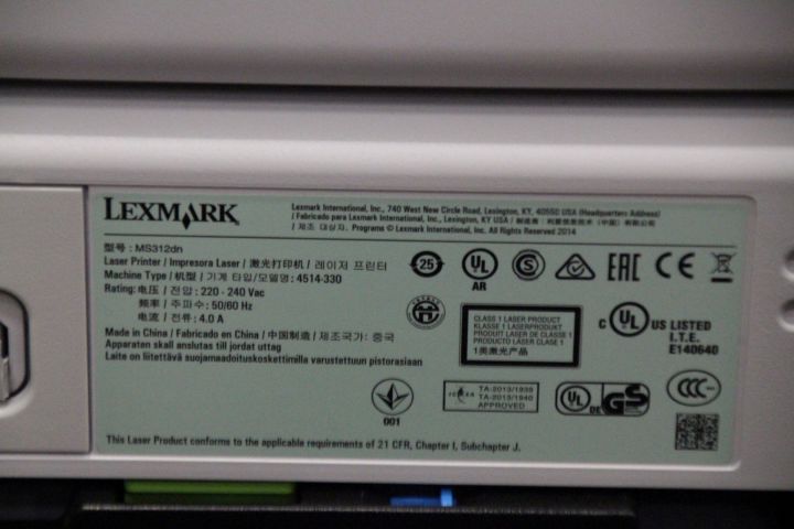 487262-4 Printer Lexmark MS312dn