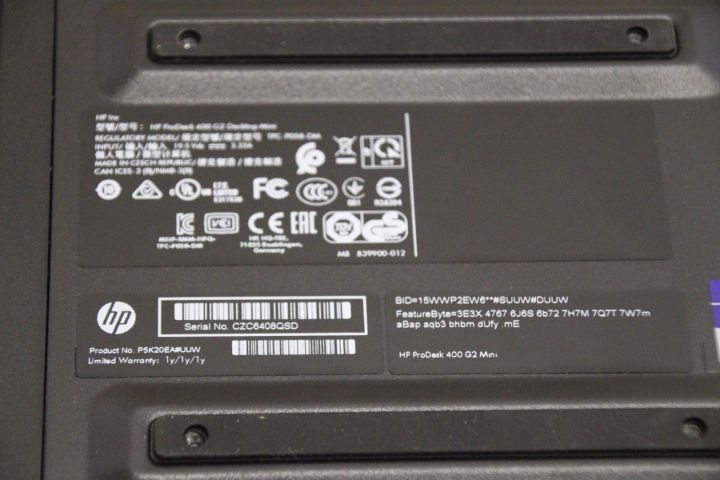488338-4 HP ProDesk 400 G2 Mini