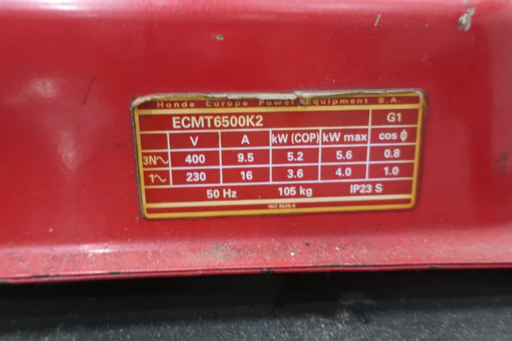 491295-5 Power generator Honda ECMT 6500 K2