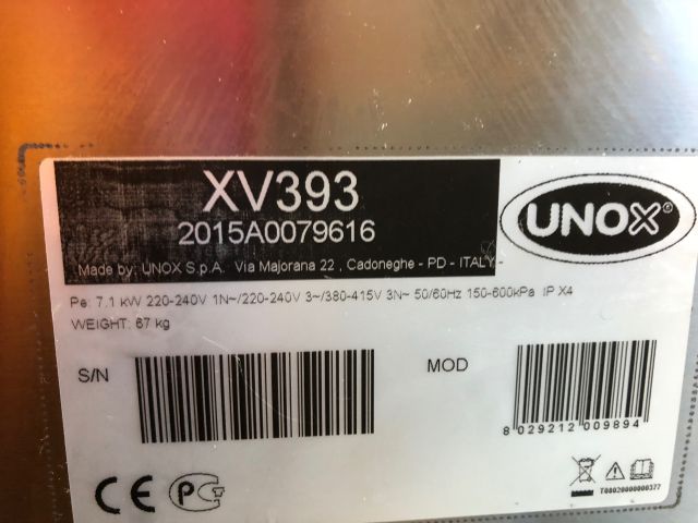 423176-2 UNOX Convection oven ChefLux XV393 5x1 / 1GN