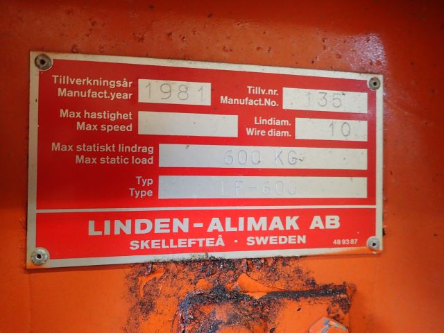 398983-11 Winch Linden-Alimak