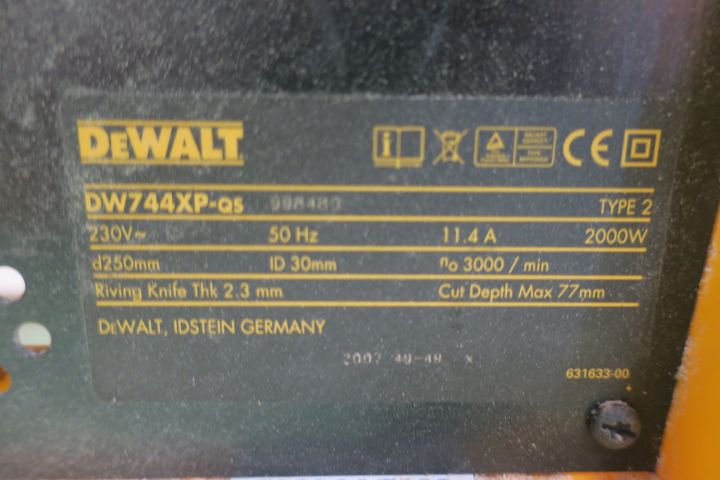 491034-5 Table saw DeWALT DW744XP-qs