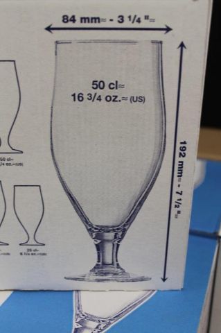 436461-5 24 Beer Glass Arcoroc 50 cl
