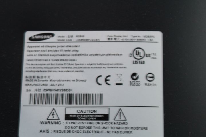 493605-3 LED-monitor 55" Samsung MD55B