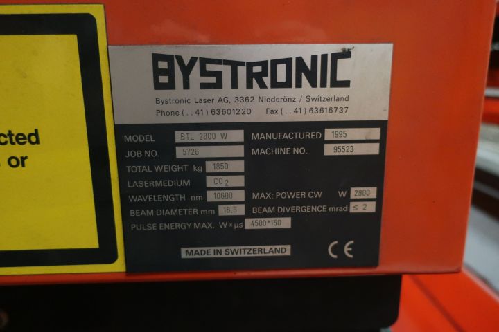 457581-14 Laser cutting machine Bystronic Bystar 3015