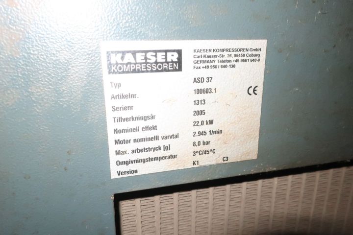 457608-5 Compressor Kaeser ASD 37 (30928h)