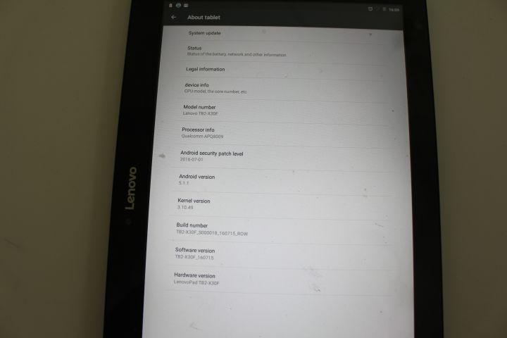 496145-4 Lenovo TB2-X30F Tablet