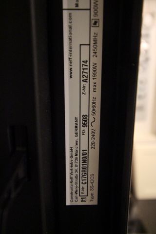 486228-5 Built-in Micro Neff, SS-42CS