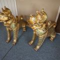 497644-1 2 pcs. statues motive Thai Lion