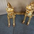 497644-5 2 pcs. statues motive Thai Lion