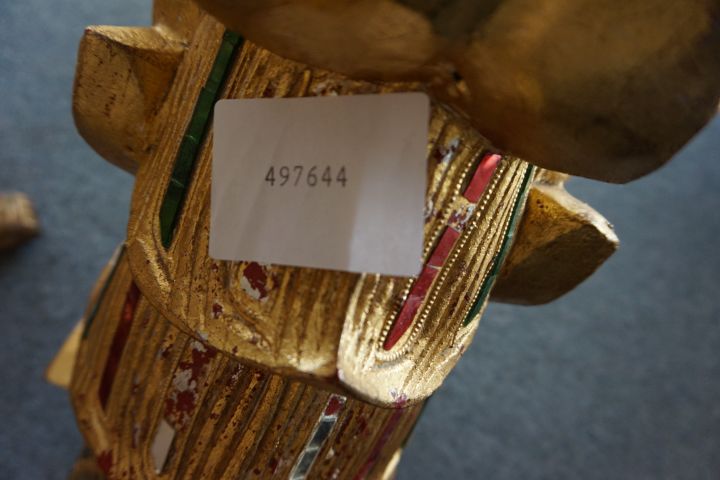 497644-9 2 pcs. statues motive Thai Lion