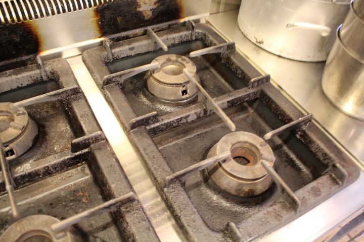 493915-4 Restaurangspis gasspis Bertos G7F4BP, bänkmodell