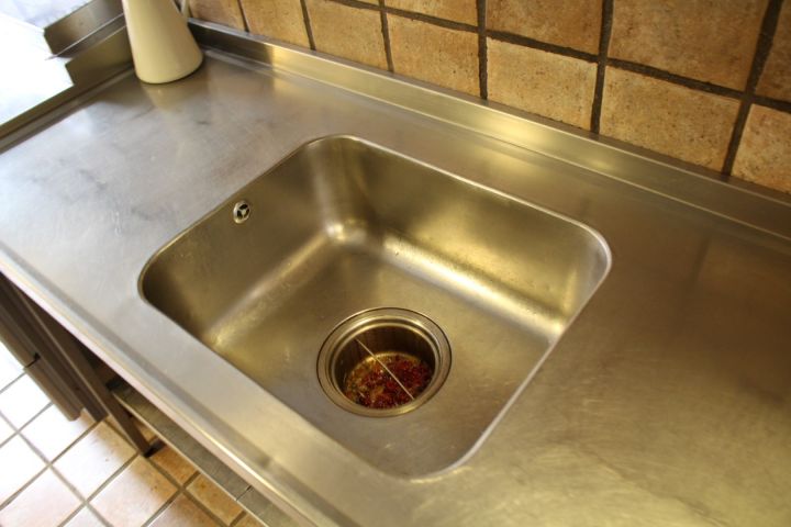 493922-4 Diskbänk i rostfritt stål med ho