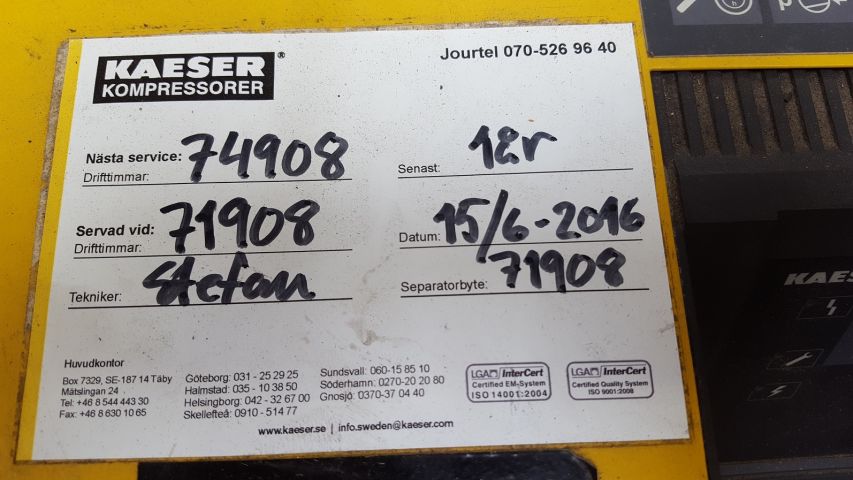 498523-4 Screw compressor Kaeser Airtower 11