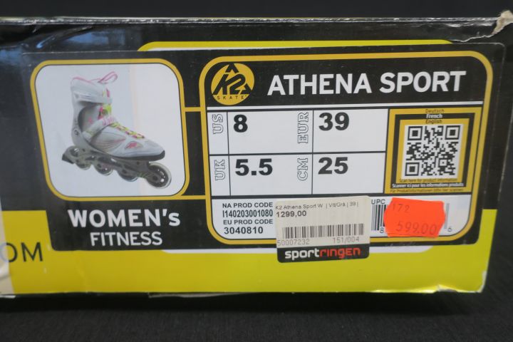 497464-3 Rollerblades K2 Skates Athena Women Stl 39