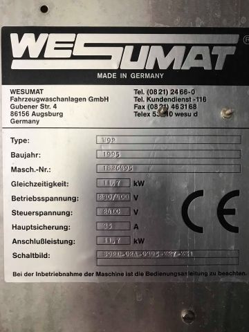 498832-6 Automatic car wash Wesumat