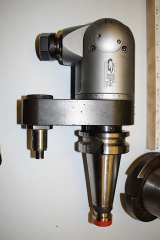 386654-2 Alberti angle head ISO 40 with sleeves and adaper ISO 50