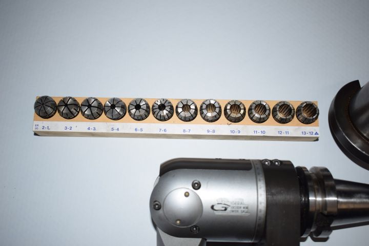 386654-3 Alberti angle head ISO 40 with sleeves and adaper ISO 50