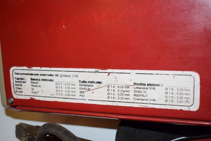 386692-2 Tig and tip wax Selco Genesis 134