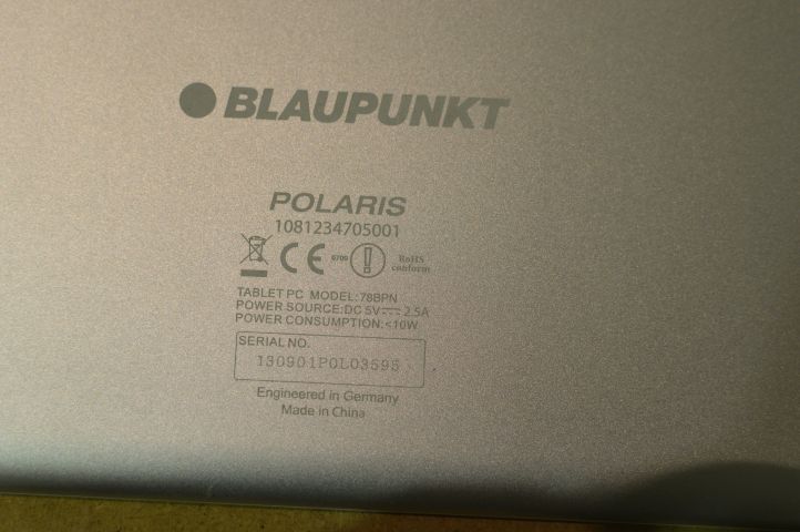 500784-5 Polaris 78BPNO tablet 7.85" PC Blaupunkt