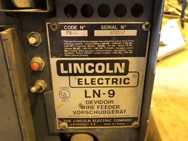206403-16 Welding machine Lincoln idealarc DC-600 + Lincoln LN-9