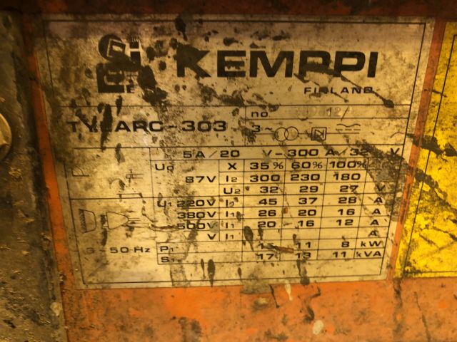 206404-3 Welding machine Kemppi Tylarc 303