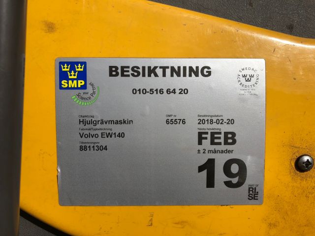 503212-21 VOLVO EW140 Hjulgrävare