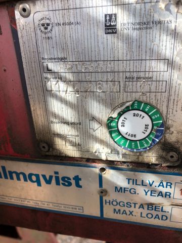 503218-11 Lifting position Malmqvist, lift height approx. 5 m