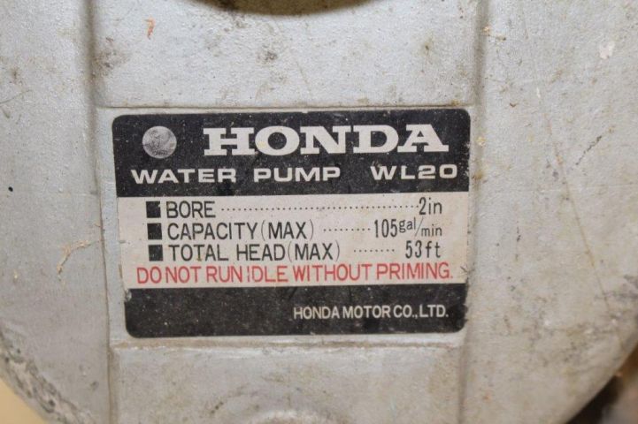 490387-7 Honda WL20 water pump
