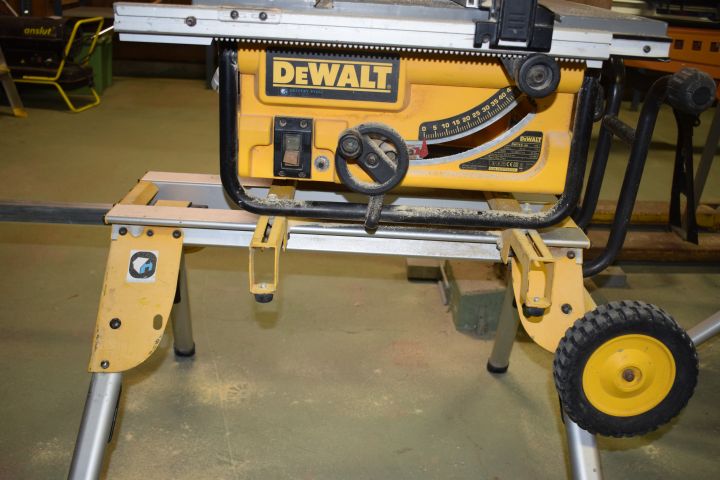 501870-3 DeWalt Circular saw saw DW 745-QS with stand DE7400