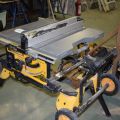 501934-3 DeWalt table saw DWE 7491 QS with tripod / table DWE 7491-1